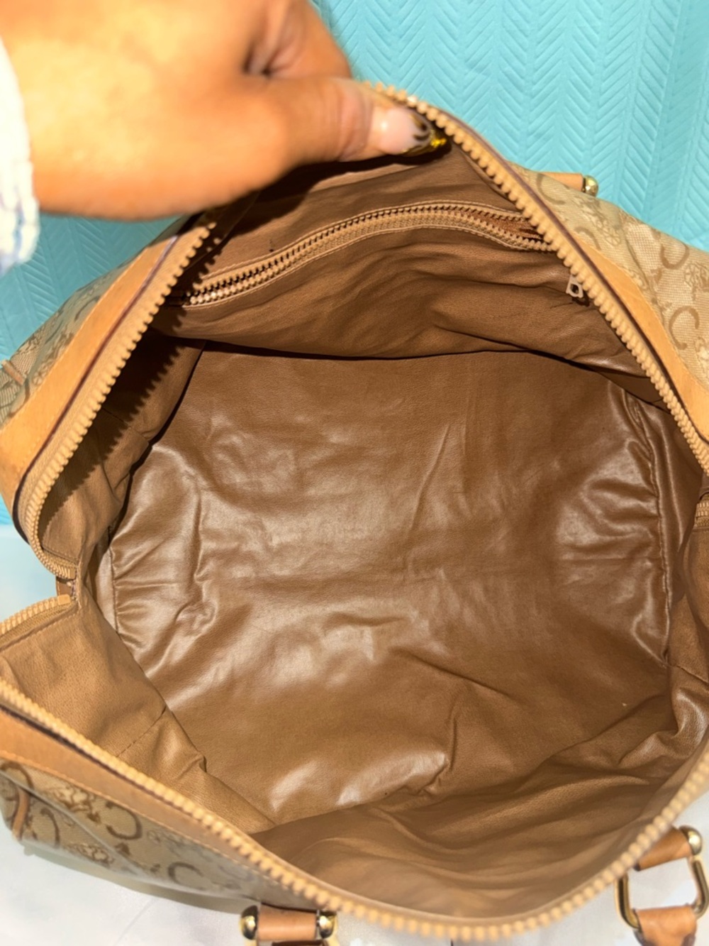 EUC - VINTAGE Celine Macadam Boston Satchel - Picture 11 of 12